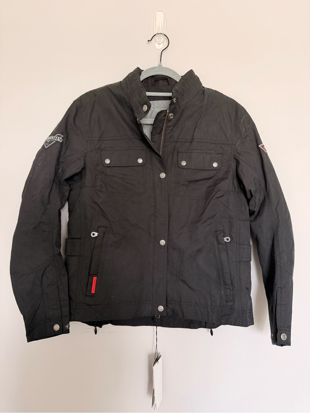 Victory Motorcycles Black Full Zip SKYE Jacket Women’s Zip Pockets Size M